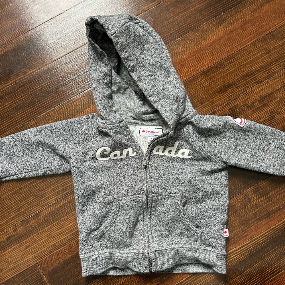 Toddler Canada zip hoodie